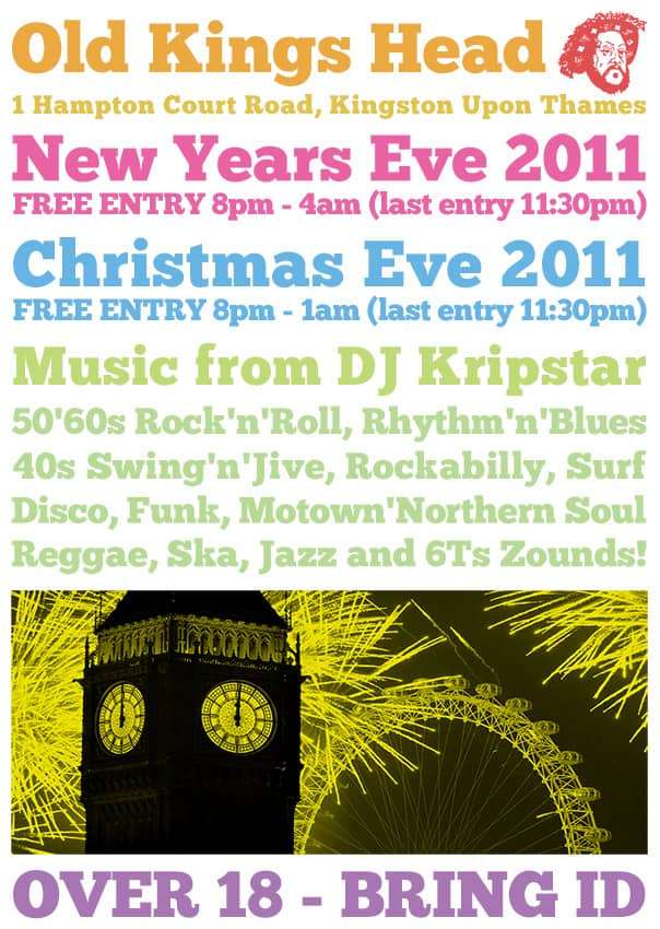 NYE & XMAS EVE 2011 Flyer*