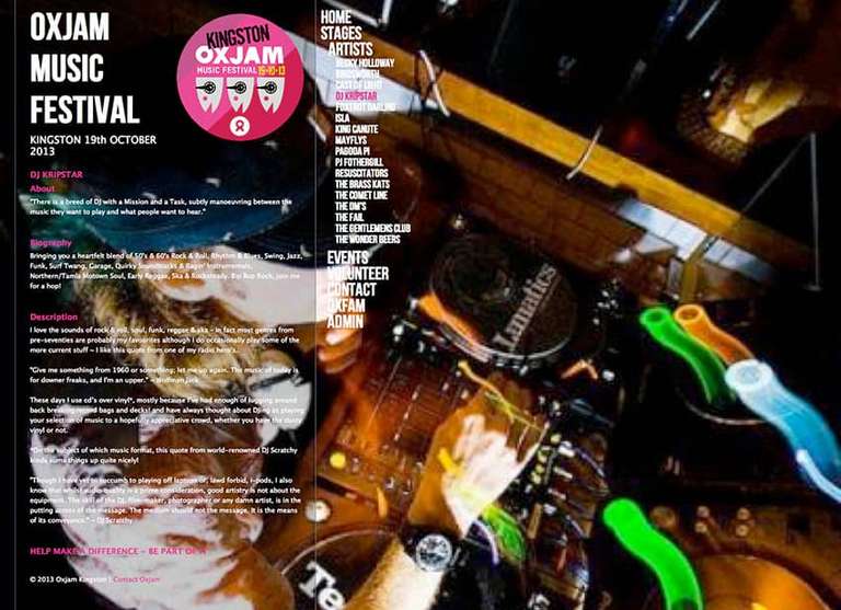 Oxjam Kingston Promo