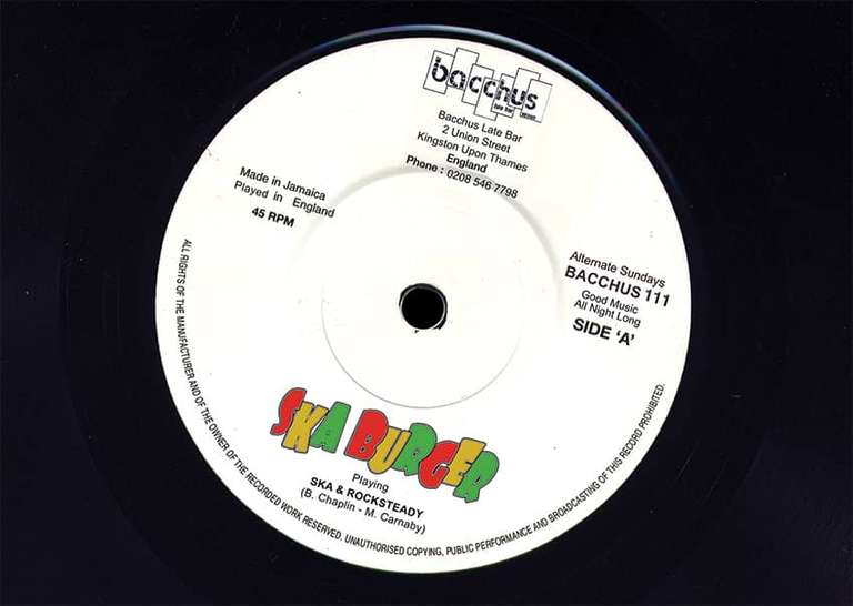 Ska Burger Flyer Side-B*